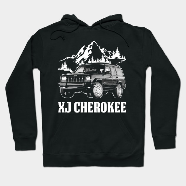 XJ-series Jeep Cherokee jeep car name Hoodie by Madisen Harvey